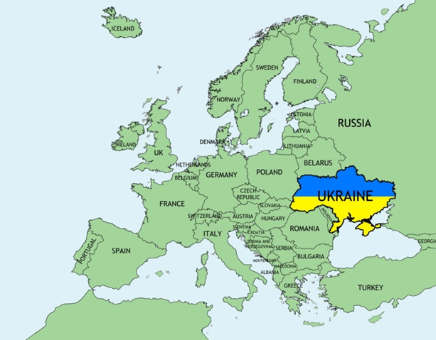 Map - Ukraine In Europe