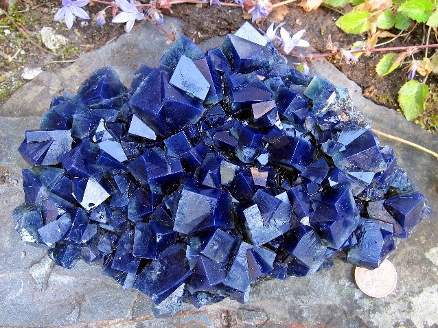 Fluorite with Intense Fluorescence